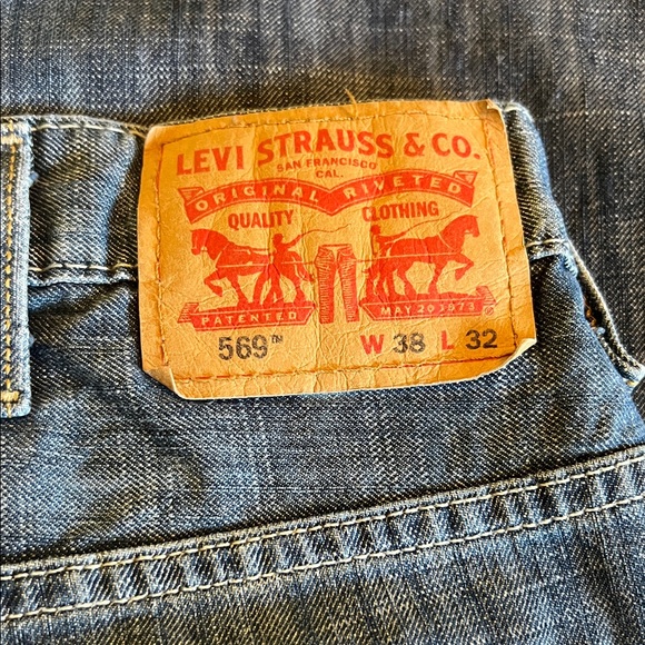 Levi's Men's Blue Straight-Leg Jeans - Picture 4 of 7